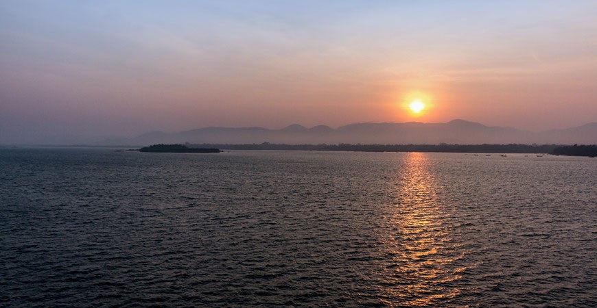 Kali River Estuary: Where the Kali river meets the Arabian Sea 