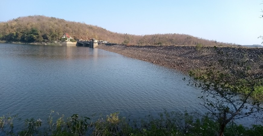 Boating at Kamthikhairy Dam: Boating in the jungle