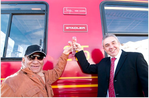 Coach named after Yashji in Jungfrau Railways in Switzerland