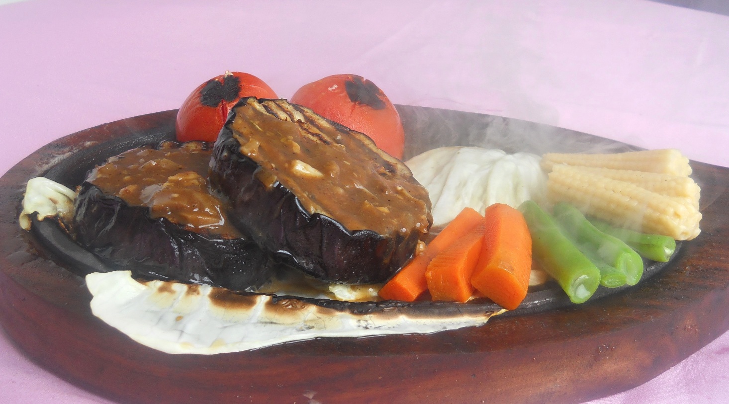 Aubergine Sizzler Recipe