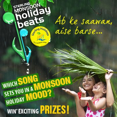 Monsoon Holiday Beats Contest-Sterling Holidays