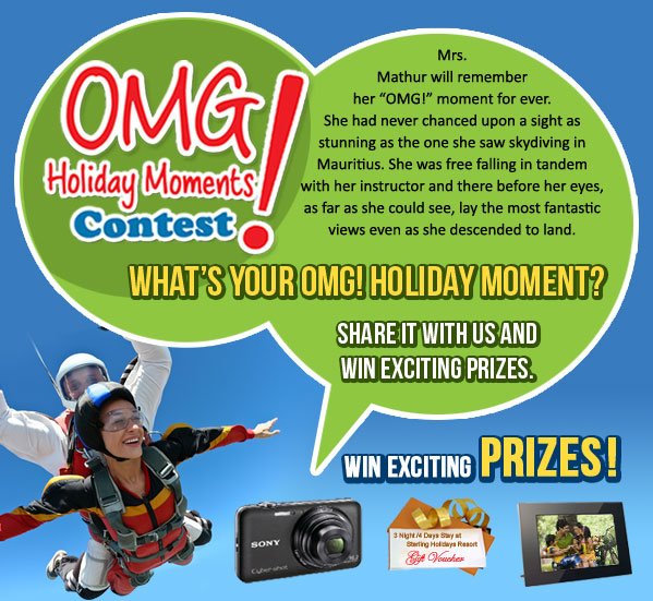 OMG Holiday Moments Contest-Sterling Holidays
