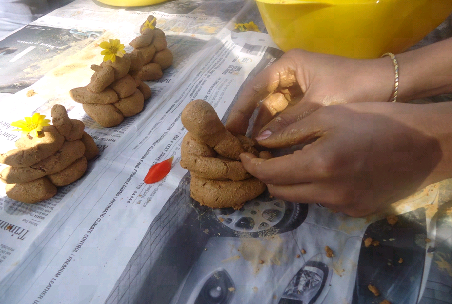 Eco art tutorial-eco friendly ganesha idol from Clay