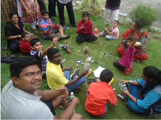 eco art holiday activity- sterlingholidays munnar terrace greens