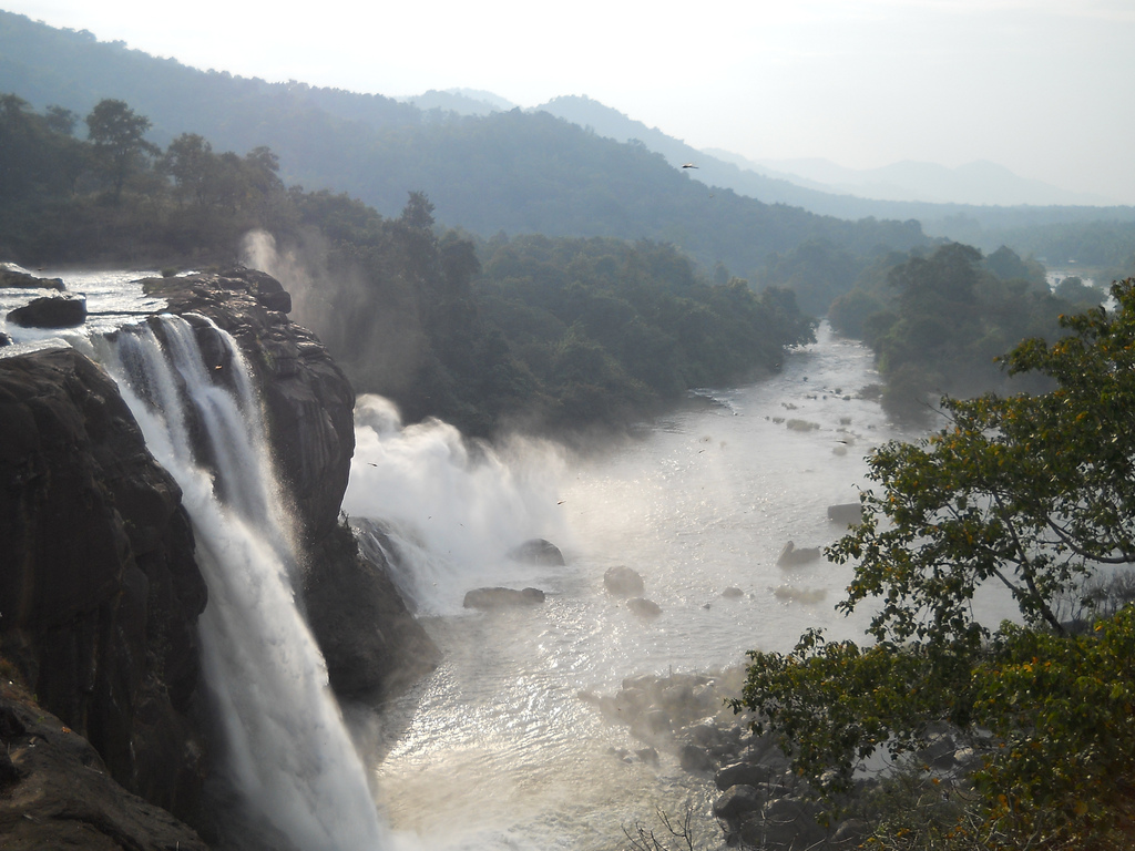 athirappilly water falls thrissur kerala images