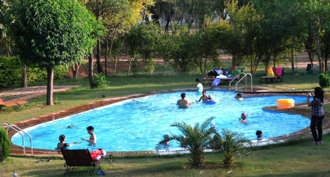 sariska tiger heaven swimming pool