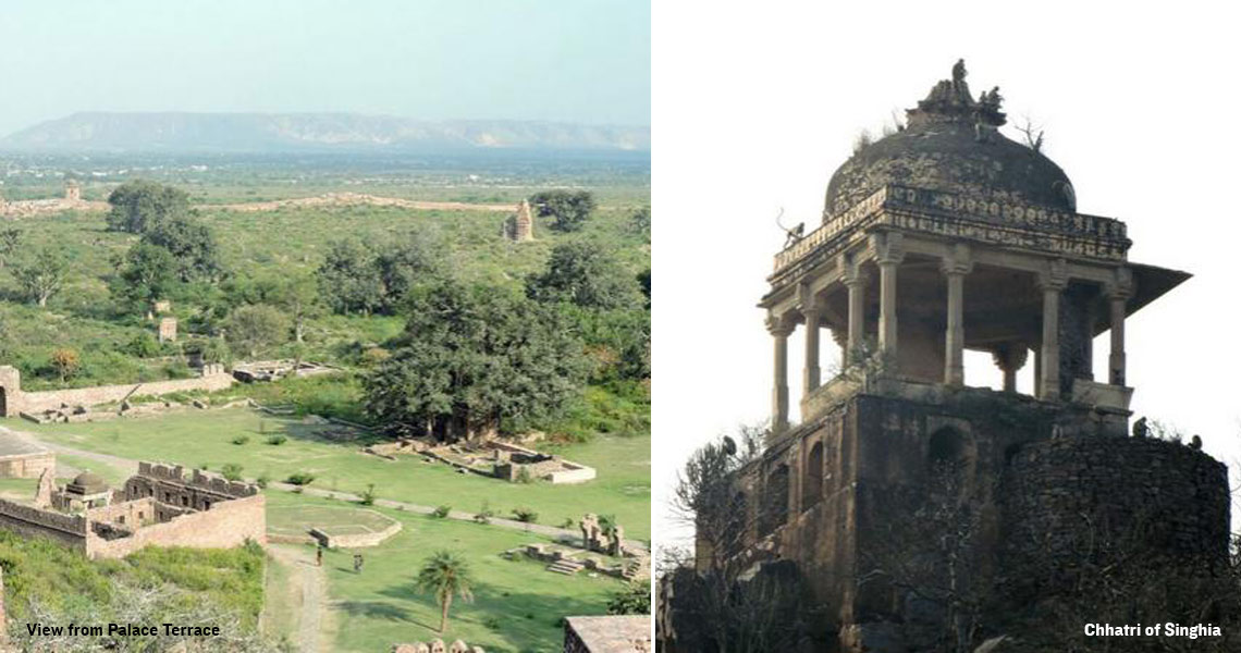 View from Palace Terrace | Chhatri of Singhia