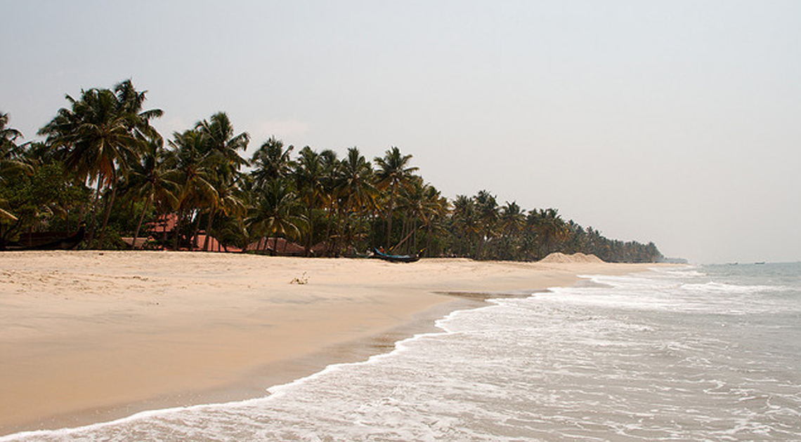 Alleppey beach in kerala