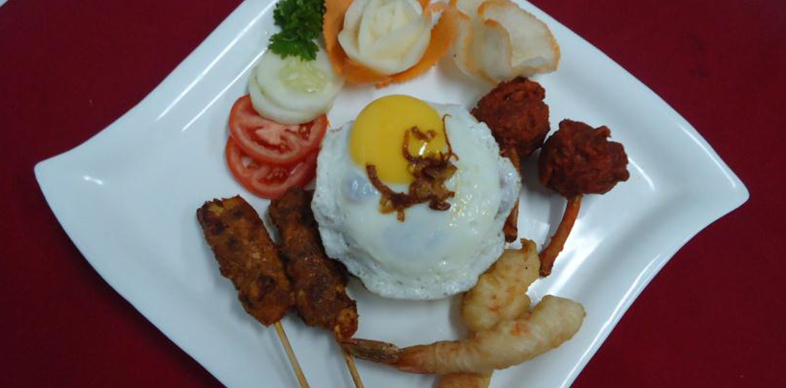 Gado Indonesian Fried Rice - Non Vegetarian Recipe