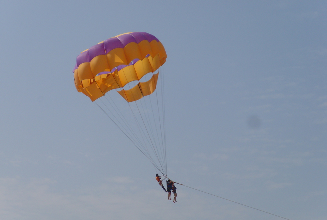 Goa Colva Beach Parasailing - Summer vacation in Goa