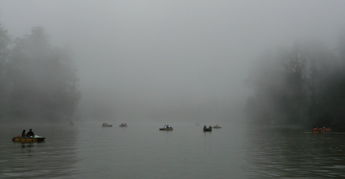 Image Name - Ooty Lake in Monsoon Season