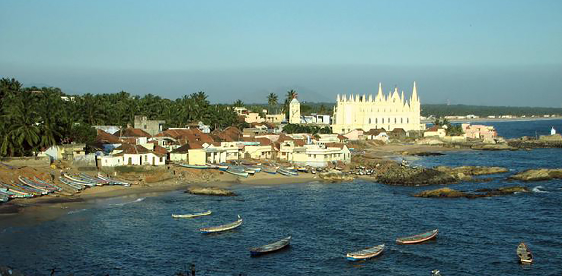 Image Name - muttom fishing village beach kanyakumari