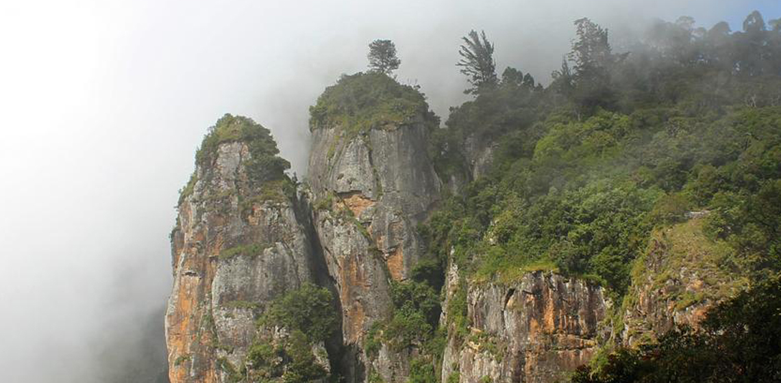 Pillar Rocks in Kodaikanal Monsoon