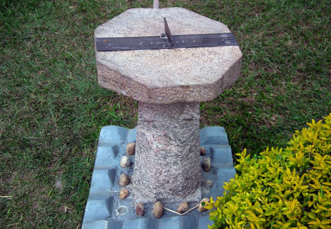 Sundial at Tea Museum Munnar