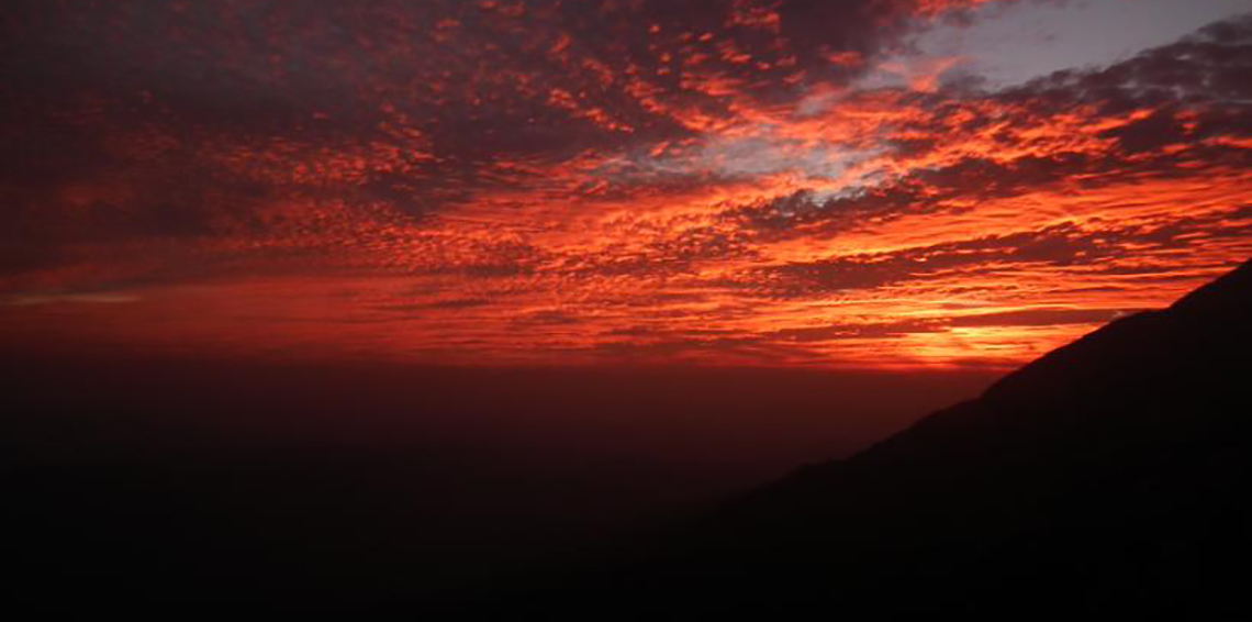 Sunset from Sunset Point Munnar