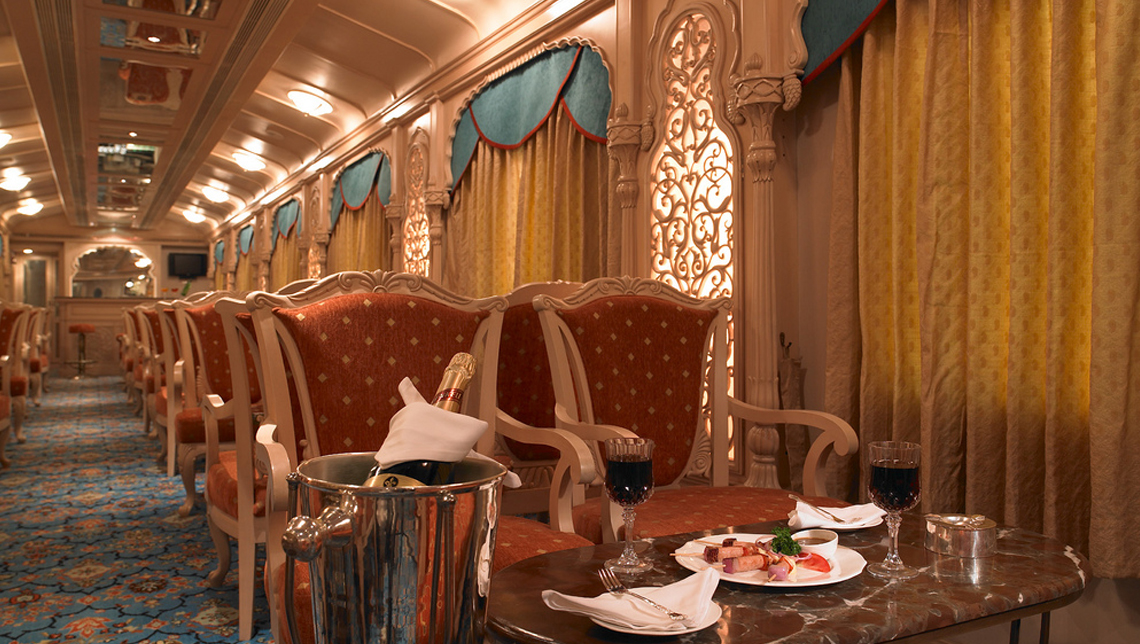 The Golden Chariot Luxury Train Lounge Images