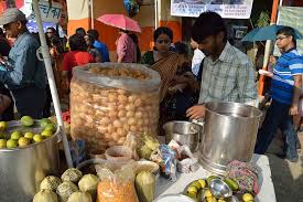 Pani puri by the street 