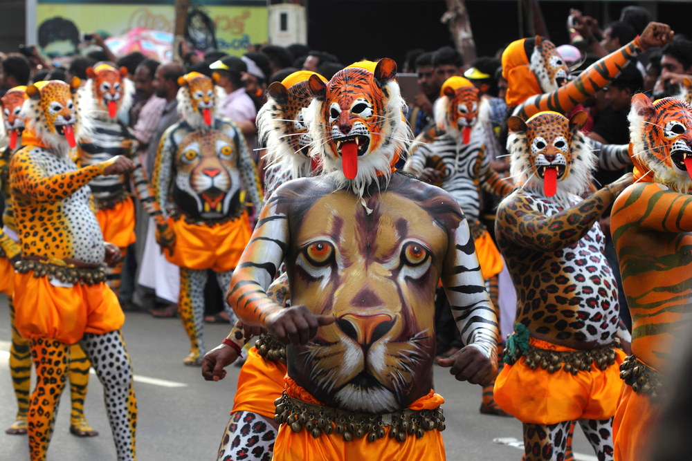 kerala-onam-pulikali