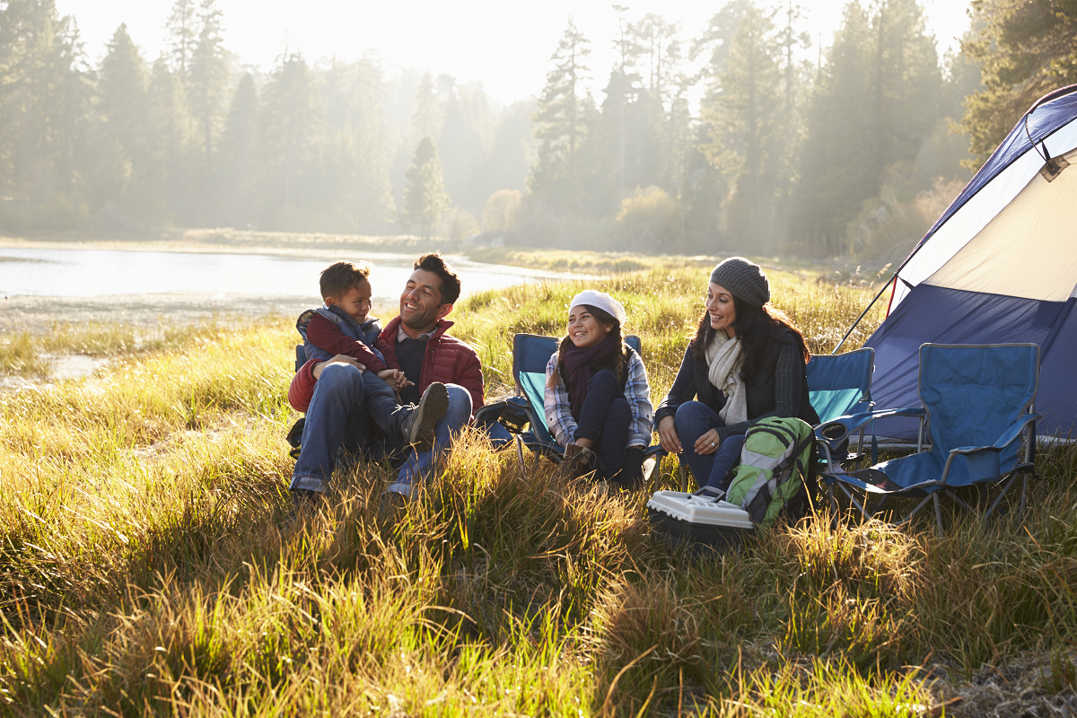 Camping family