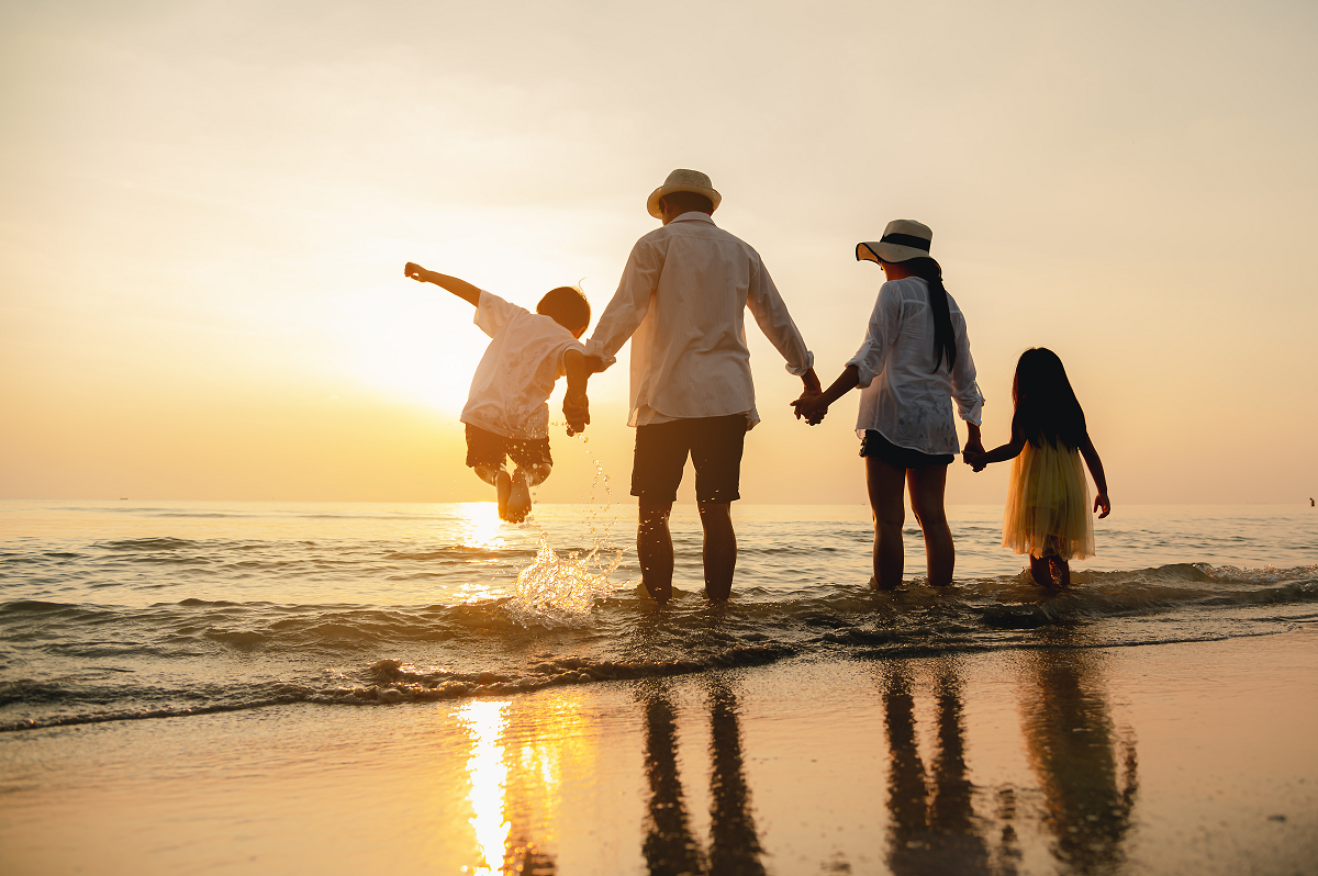 Family Travel at Beach