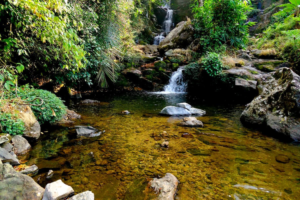 Mankulam small waterfall