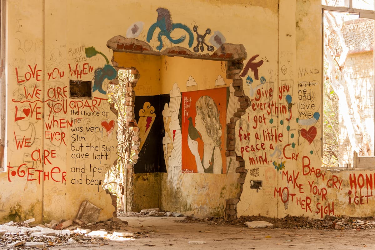 Beatles Ashram Rishikesh Graffiti