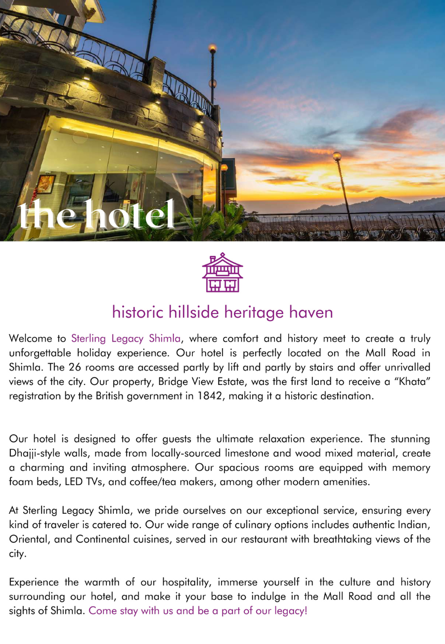 Shimla’s Factsheet